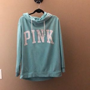 PINK brand light blue pullover size medium